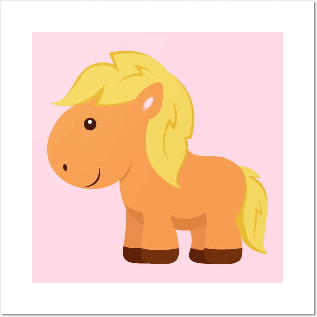 Mini Pony Little Horse Minipony Wall Art by samshirts